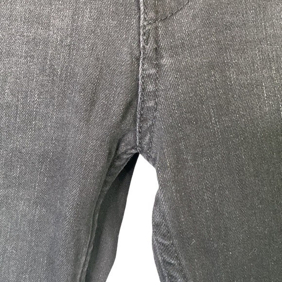 Free People Regan Exposed Button Fly  Black Skinny Jeans Raw Hem Ankle Stretchy - Picture 5 of 16